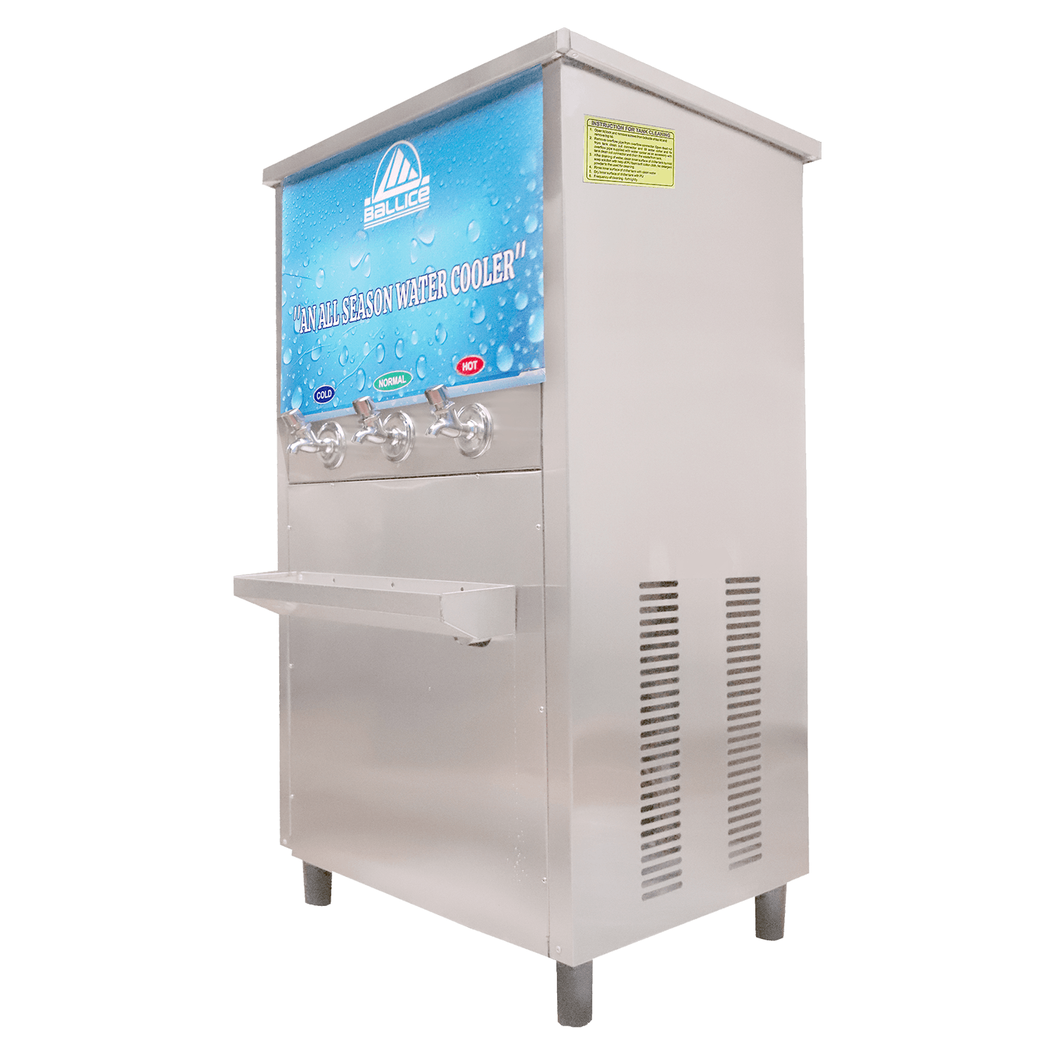 Hot Cold Normal Dispenser and Storage 80 L Right View