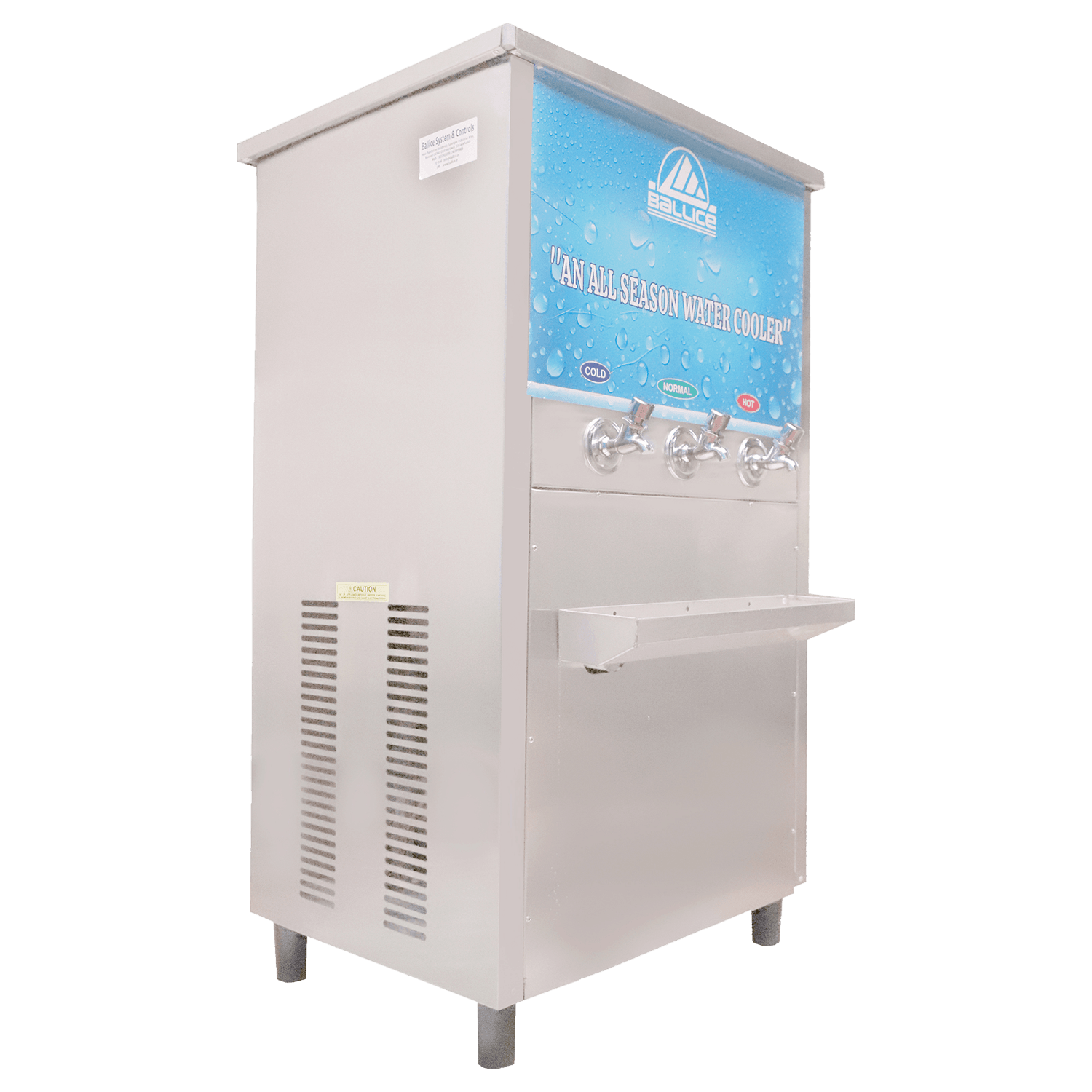 Hot Cold Normal Dispenser and Storage 80 L Left View